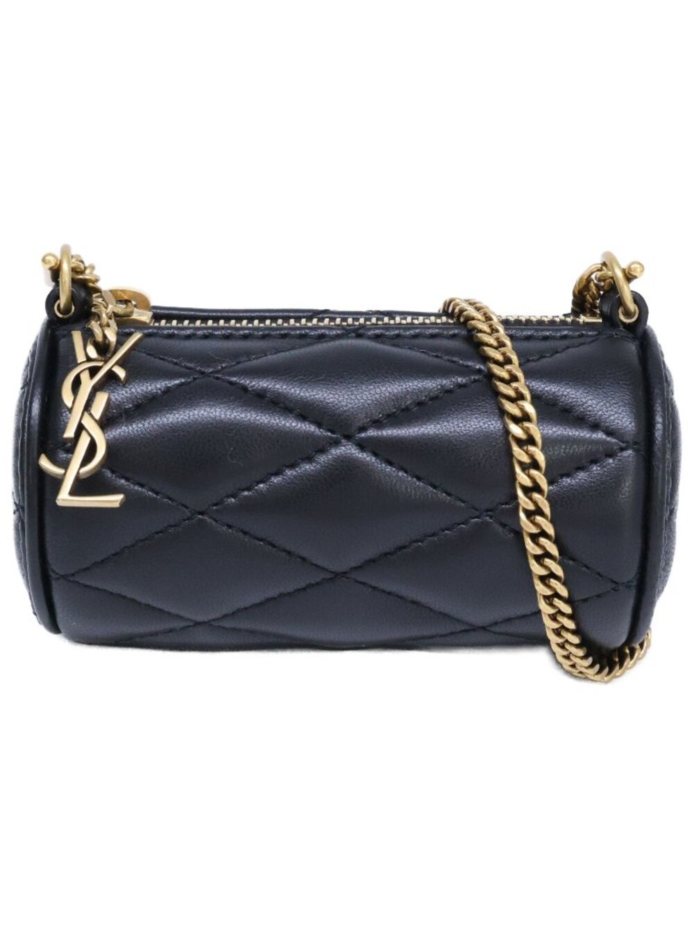 Saint Laurent Paris Lambskin Sado Micro Tube Chain
